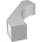 Ekena Millwork 5 1/2-in. W x 18-in. D x 30-in. H Westlake Architectural Grade PVC Knee Brace BRCP055X18X30WTL - alternate 3